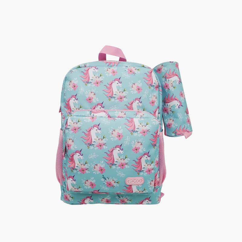 Unicorn Print Backpack for Girls